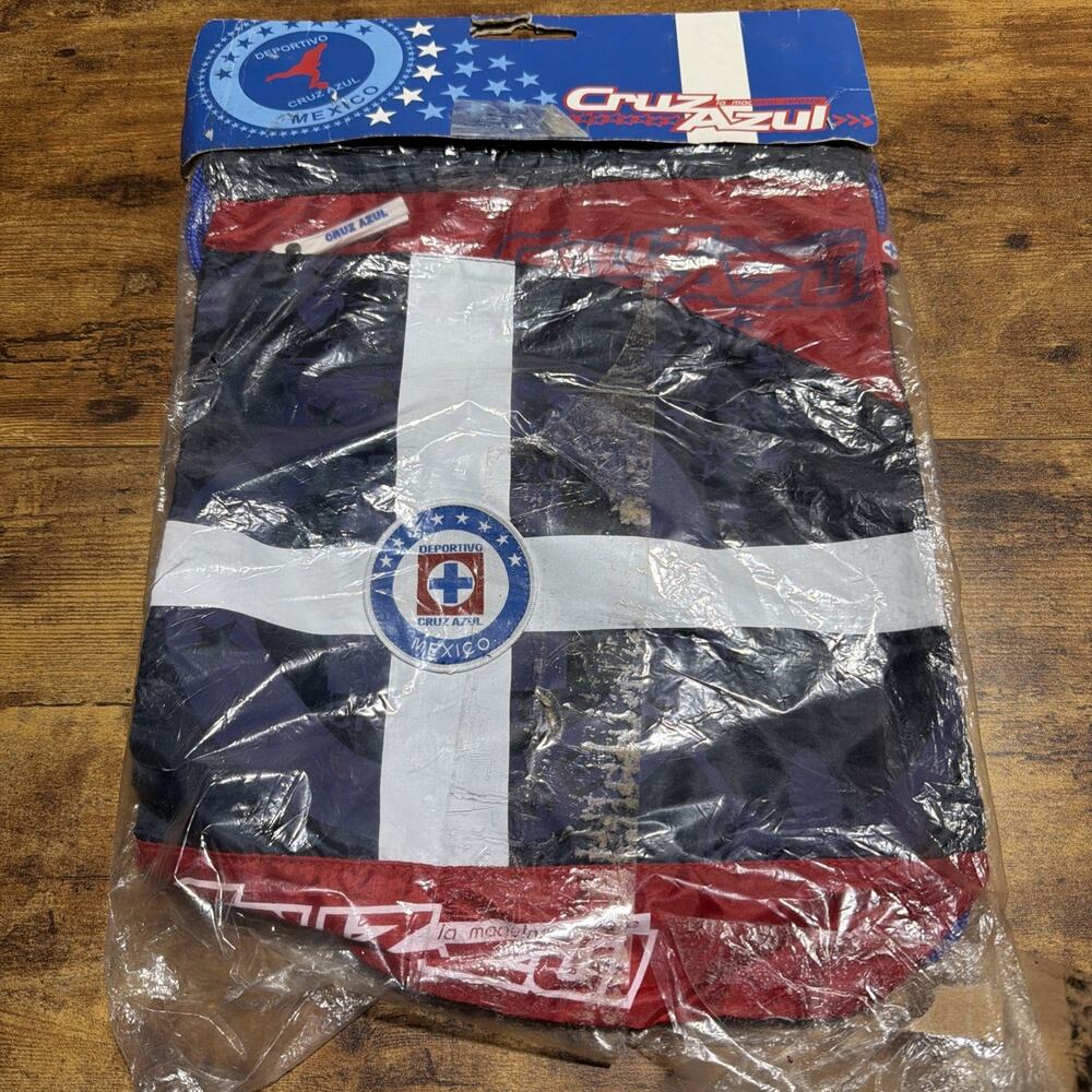 Cruz Azul Drawstring Gym Soccer Cinch Sack Bag Backpack Red Blue La Maquina Fans